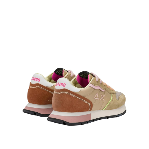 SCARPE SUN68 DONNA SNEAKER ALLY SOLID COLOR EXPLOSION SUEDE E NYLON BEIGE Z36204