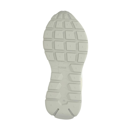 SCARPE SUN68 DONNA SNEAKER ALLY GOLD SILVER SUEDE E NYLON BIANCO Z36202