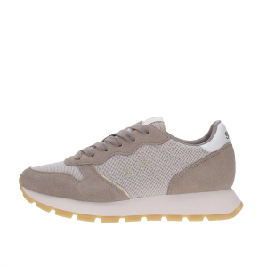 SCARPE SUN68 DONNA SNEAKER ALLY GLITTER SUEDE E NYLON STONE Z36203