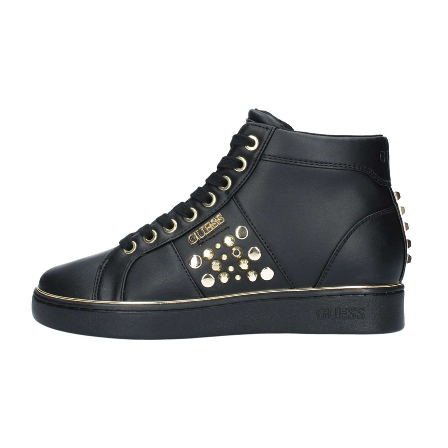 Detalles de Zapatos Guess Mujer Zapatillas Alto Bekann Tachuelas Black FL7BEKELE12 Detalles de Zapatos Guess Mujer Zapatillas Alto Bekann Tachuelas Black FL7BEKELE12