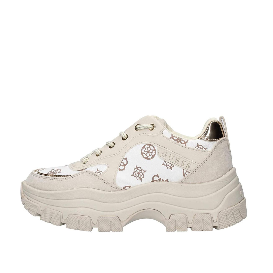 Scarpe Guess Donna Sneaker Barty Runner 4g Logo Peony White Fl8bryfal12 Ebay