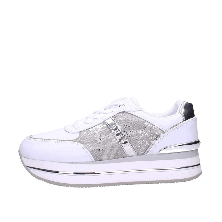 Scarpe Guess Donna Sneaker Runner Dafnee Stampa Pitone White Fl7dfepel12 Ebay
